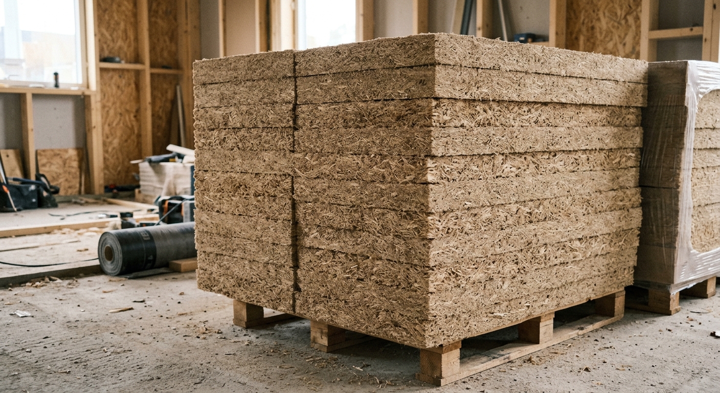 Panneaux de laine de bois pour isolation sous rampant